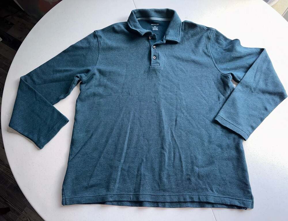 Van Heusen Men's Classic Fit Long Sleeve Henley Shirt